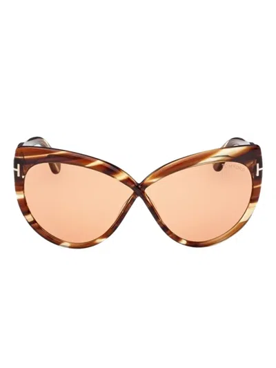 Tom Ford Oversized-frame Sunglasses In Brown
