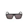Tom Ford Oversized Rectangular Acetate Sunglasses With Metallic Accents In Brown