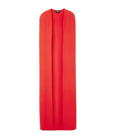 Tom Ford Oversized Shawl In Red