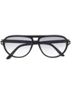Tom Ford Oversized Sunglasses In Black