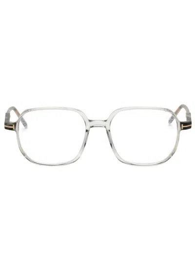 Tom Ford Oversized Women's Acetate Eyeglasses In Metallic