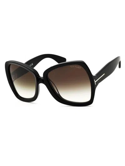 Tom Ford Oversized Women's Fashion Sunglasses In Black