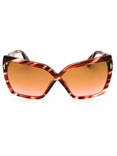 Tom Ford Oversized Women's Sunglasses In Brown