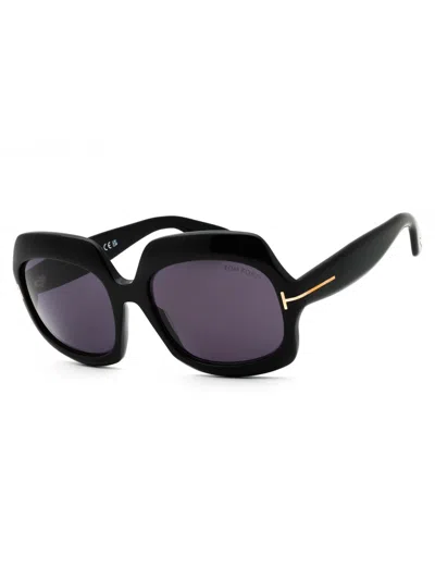 Tom Ford Oversized Women's Sunglasses Ft1155 In Blue