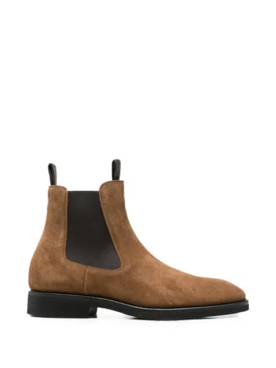 Tom Ford Owen Suede Chelsea Boots In Brown