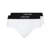 Tom Ford Two-pack Stretch Cotton And Modal-blend Briefs In White