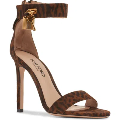 Tom Ford Padlock Ankle Strap Sandal