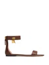 Tom Ford Padlock Ankle-strap Sandals In Brown