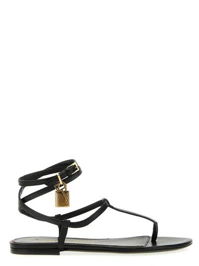 TOM FORD PADLOCK DETAIL THONG SANDALS