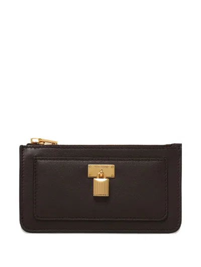 Tom Ford Padlock-embellished Wallet In Black