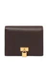 Tom Ford Padlock Leather Wallet In Brown