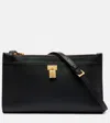 Tom Ford Rectangular Shape Gold-tone Hardware Padlock Mini Bag In Black