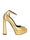 Tom Ford Padlock Peep-toe Platform Pumps In Multi