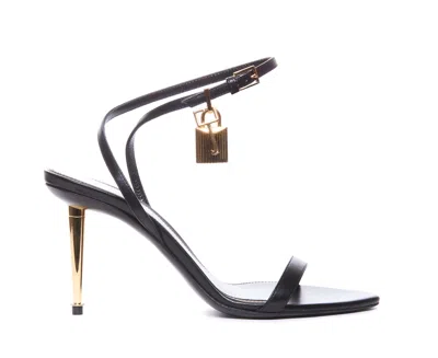 Tom Ford Padlock Pointy Naked Sandals In Black | ModeSens