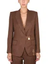 Tom Ford Padlock Single-breasted Blazer In Brown