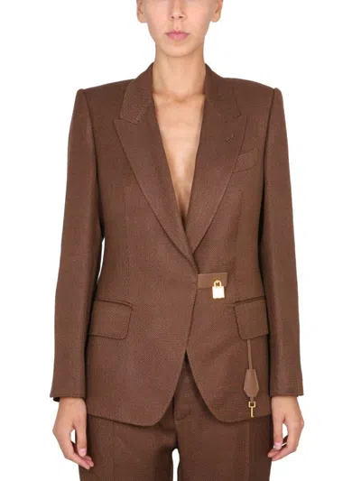 TOM FORD PADLOCK SINGLEBREASTED BLAZER