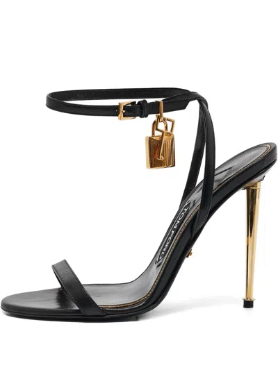 Pre-owned Tom Ford Padlock Stiletto Sandals