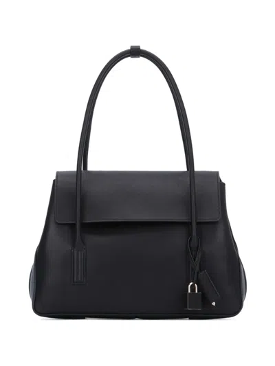 Tom Ford Padlock-detail Leather Tote Bag In Black