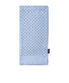 Tom Ford Paisley Pattern Logo Patch Scarf In Blue