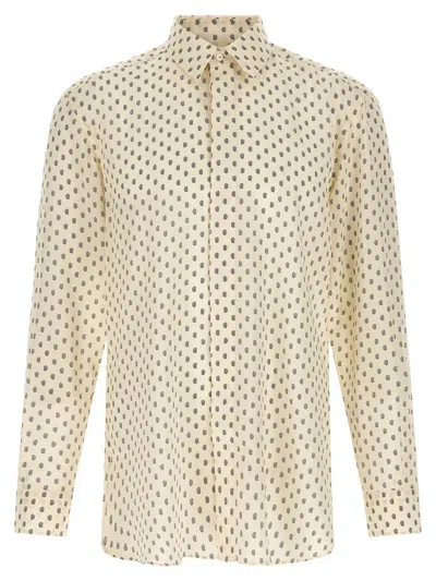 Tom Ford Paisley Print Shirt Shirt And Blouse Beige In White