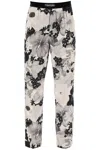 Tom Ford Logo-waistband Floral-print Trousers In Neutrals