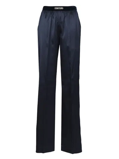 Tom Ford Pajama Trousers Blue
