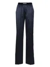 Tom Ford Blue Silk Pajama Trousers In Blue