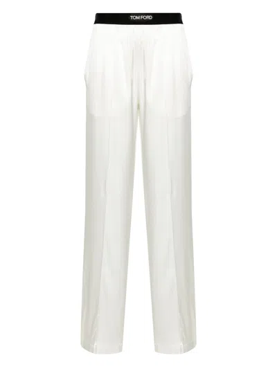 Tom Ford Pajama Trousers With Velvet Trim