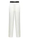 TOM FORD TOM FORD PAJAMA TROUSERS WITH VELVET TRIM