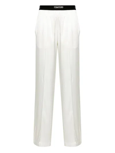 TOM FORD TOM FORD PAJAMA TROUSERS WITH VELVET TRIM