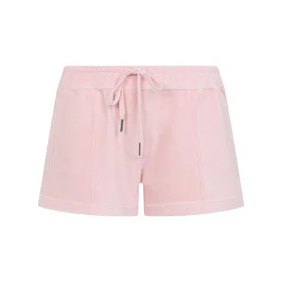 Tom Ford Pale Salmon Pink Cotton Towelling Shorts In Multicolor