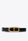 Tom Ford Palmellato-effect Leather Belt