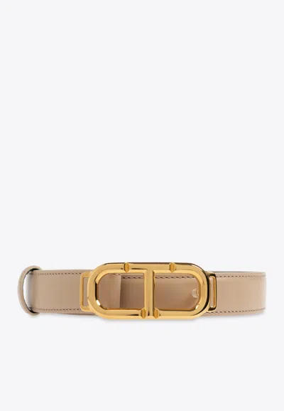 Tom Ford Palmellato-effect Leather Belt