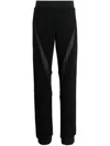 Tom Ford Panelled Cotton Track Pants In Black