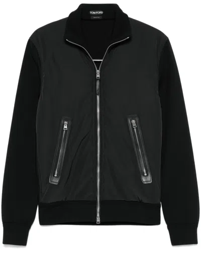 Tom Ford Panelled Jacket In Schwarz