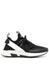 Tom Ford Neoprene And Suede Jago Sneakers Shoes In 黑色