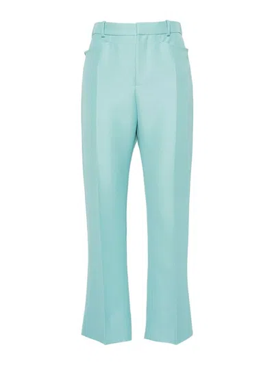 Tom Ford Pressed-crease Trousers In Blue