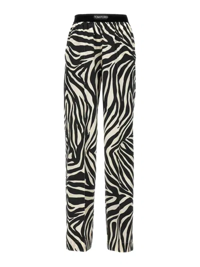 Tom Ford Animalier Pants In White