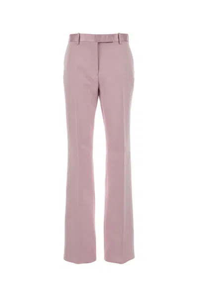 Tom Ford Pantalone In Misto Cotone Rosa Cipria Donna In Multi