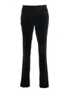 Tom Ford Pantalone In Velluto No Raso In Black