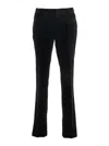Tom Ford Pantalone In Velluto No Raso In Black