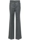 Tom Ford Creased Wool Tailored Trousers - Women's - Silk/wool/cupro In Grey