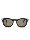 Tom Ford Pantos-frame Glasses In Brown