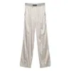 Tom Ford Silk Pants Pajama Elastic Waistband In Neutral