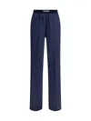Tom Ford Silk Pants In Blue