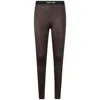 Tom Ford Lustrous Jersey Signature Leggings In Brown