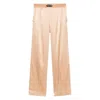 Tom Ford Stretch Silk Satin Pants In Beige