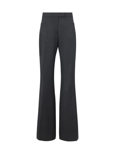 Tom Ford High-waisted Flared Wool Trousers In Black