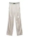 Tom Ford Wide-leg Trousers With Satin Finish In Neutral