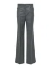 Tom Ford Creased Wool Tailored Trousers - Women's - Silk/wool/cupro In Grey